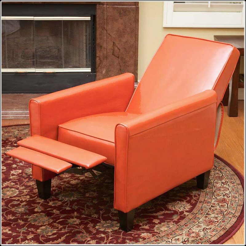 Fauteuil inclinable par pression avec motif floral classique et rembourrage de qualité supérieure