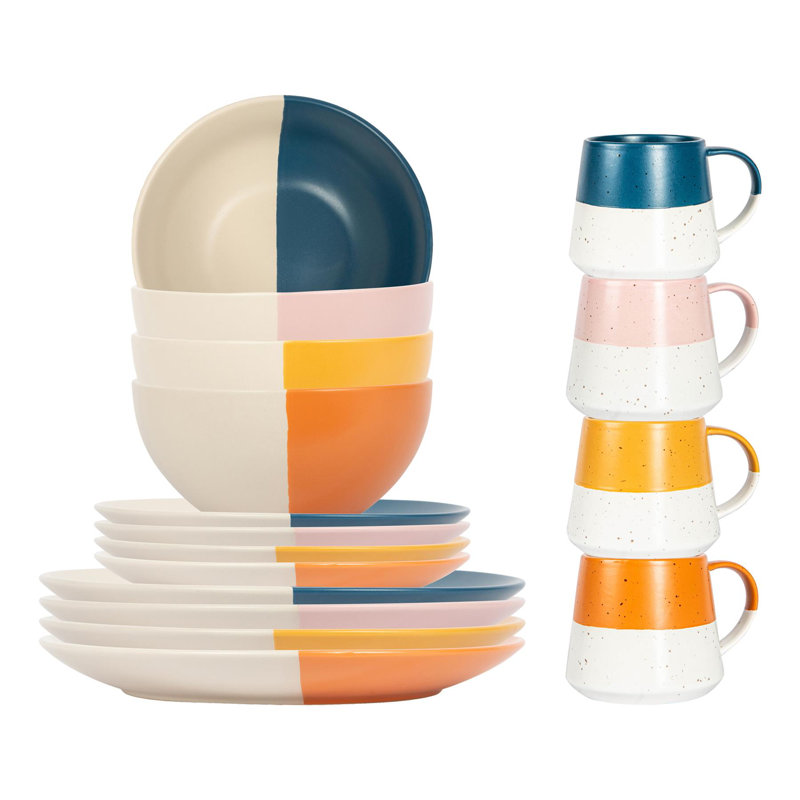 Stoneware Dinnerware - Service for 4