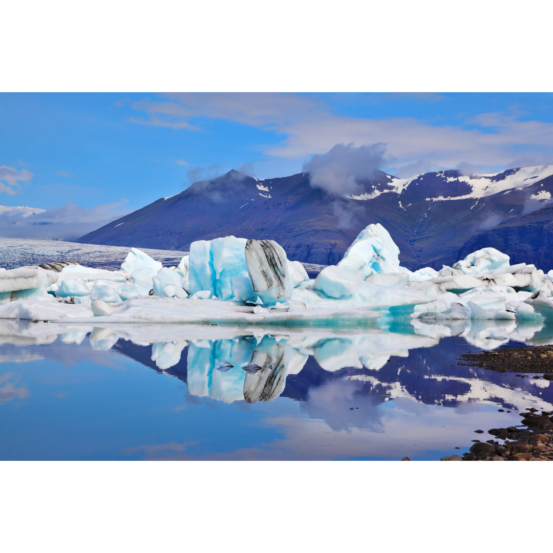 Icebergs And Floes by Kavram - Wrapped Canvas Print