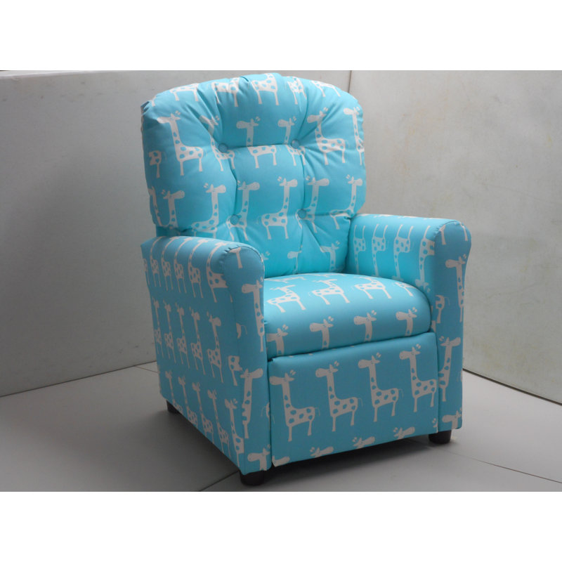 Pawel Kids 14'' Recliner Chair and Ottoman