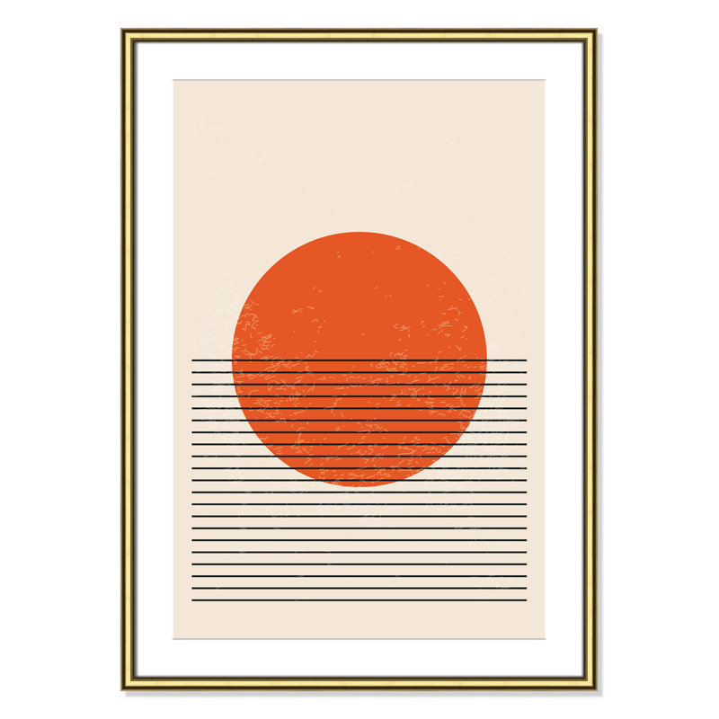 «Bright Minimal Series # 2» par Stanley, 26.75'' W x 36.75'' H, Matted Print, Or classique