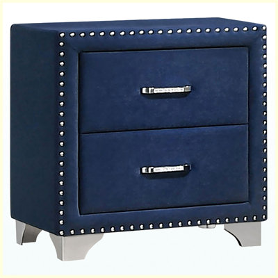 Table de chevet 2 tiroirs Pacific Blue
