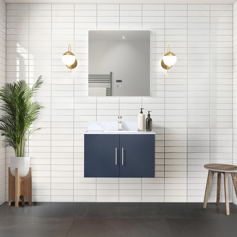 Meuble-lavabo de salle de bain 30 po X P 22 po D et 30 po Miroir à DEL