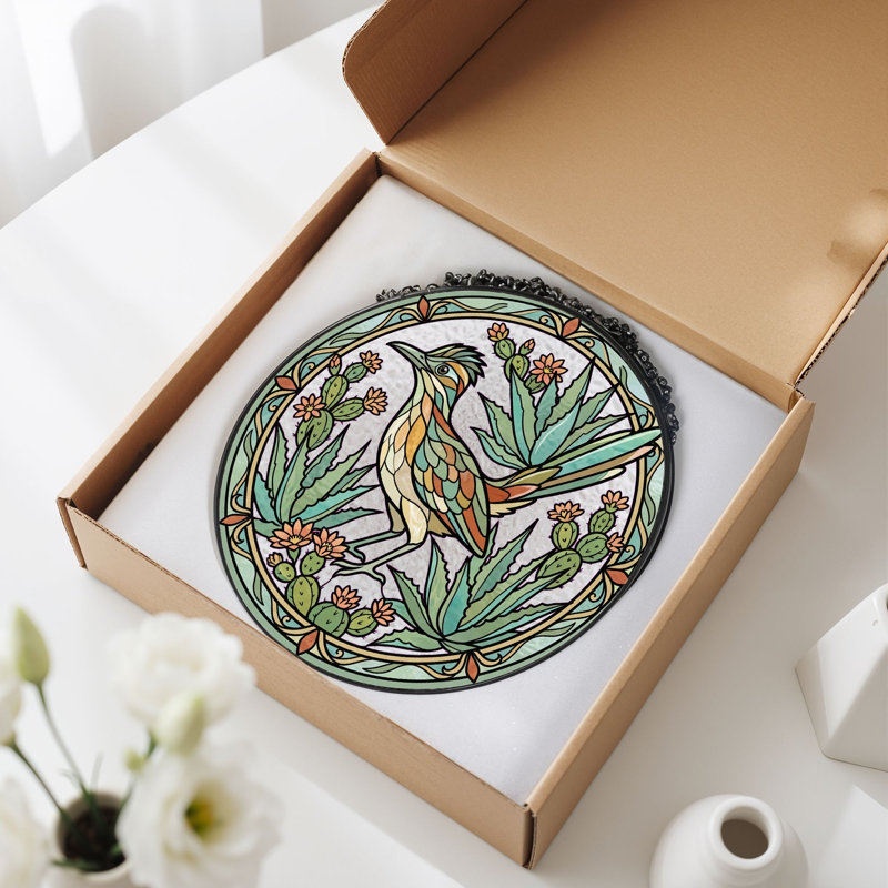 Panneau de vitrail en verre coloré, 7,8 heures, H 7,8 po