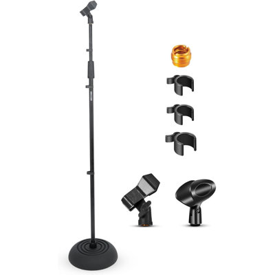 5 Core Mic Stand Floor Heavy Duty Height Adjustable Pedestal Para Microfono for Singing On Stage Studio