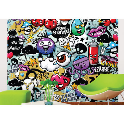Menchaca Graffiti Monster Wall Mural