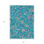 Tapis extérieur lavable floral bleu sarcelle ivoire et rose 8 pi x 10 pi