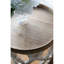 Table d'appoint blanche vieillie de 58 cm (23 po), style décontracté et élégant, bois de sapin, 50 x 50 x 58 cm (19,7 x 19,7 x 23 po), 4,5 kg (9,9 lb), table de transition pour chambre à coucher, chic, style campagne française