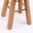 Modern Round Counter Height Barstool, 24 Inch Counter Height, Soft Padded Upholstered Backless Seat with Ethnic Pattern, Farmhouse Style, Kitchen Island/Breakfast/Pub, Mid-Century Natural Wooden Base, Multicolor-928378562-928378564