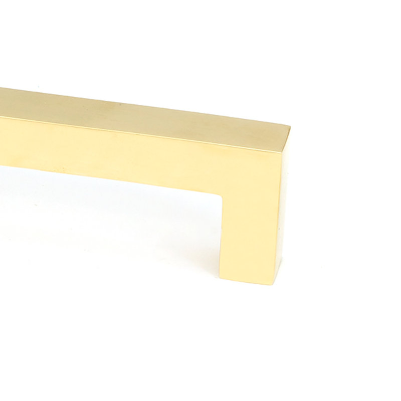 Matt Black Albers Pull Handle - Large, Polished Brass, 22.4 cm