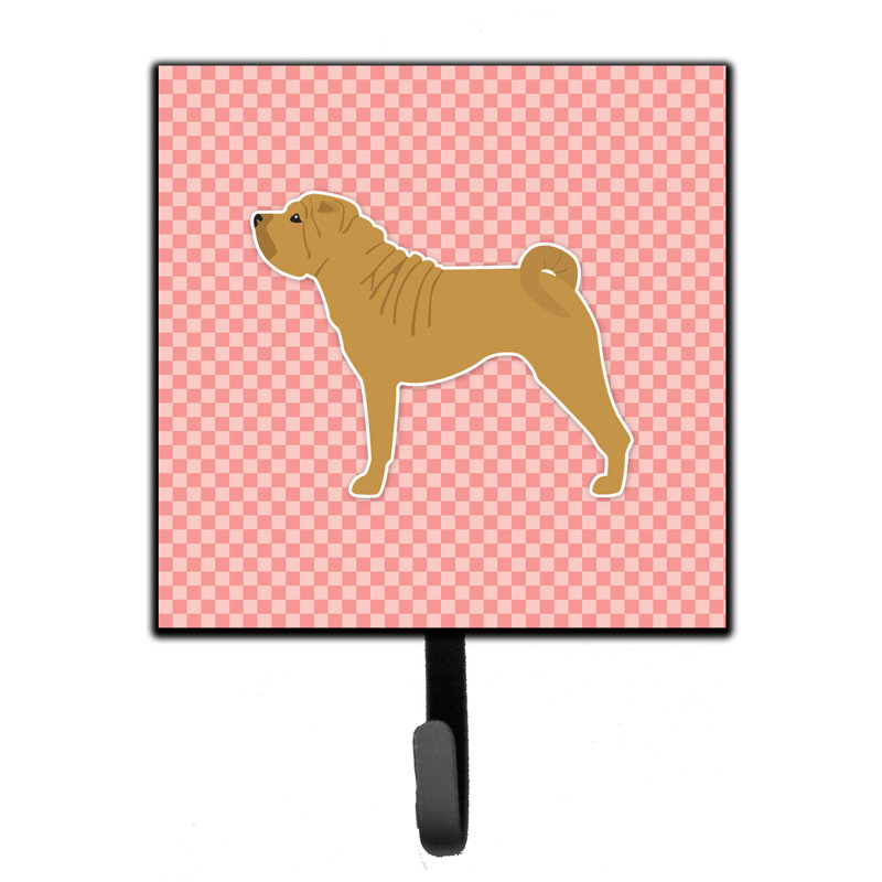 Takavor Metal Wall Organizer with Key Hooks, Pink, Fila Brasileiro