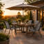 Chaise de patio empilable Modern-1241717813