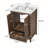 24 Inches Modern Bathroom Vanity with Sink, Textured Door Panels, Soft Close Hinges, and Large Storage Space for Compact Bathrooms-2083748820