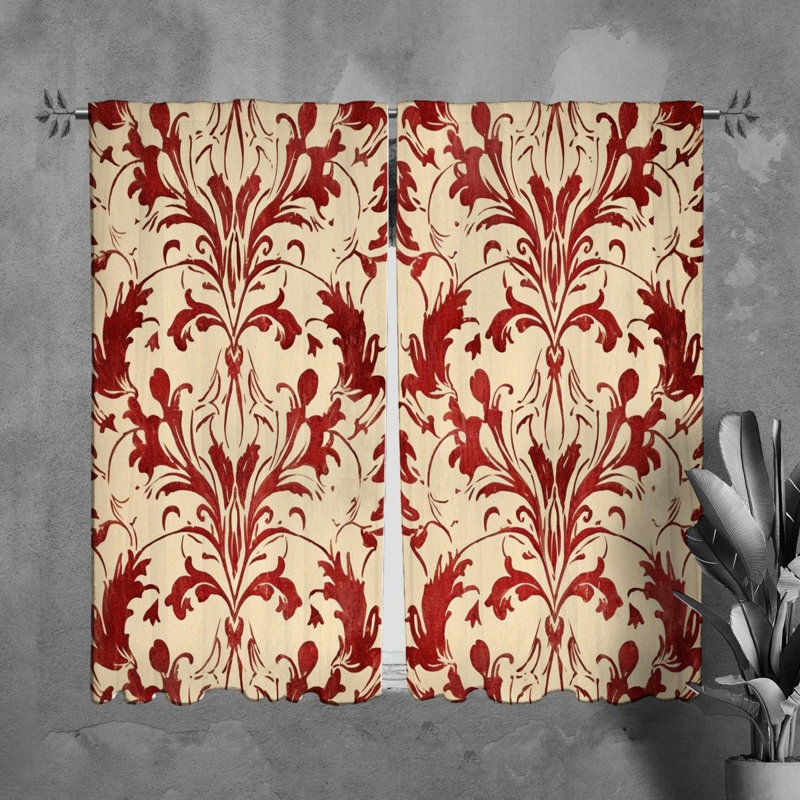 Rideaux de fenêtre Talynn Acanthus, H 82 po x l 40 po