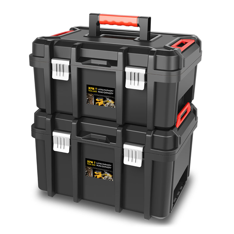 Lockable Tool Box Set With Removable Trays Heavy-Duty Organizer For Workshop Garage & Home Storage??