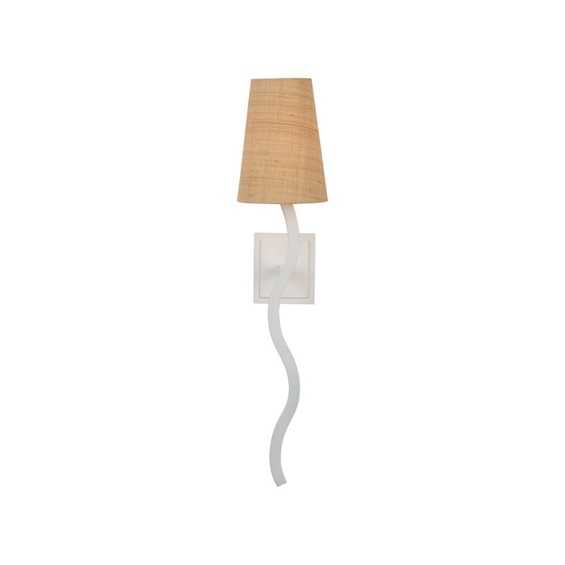 Sway 1 - Light Armed Sconce, Natural, White