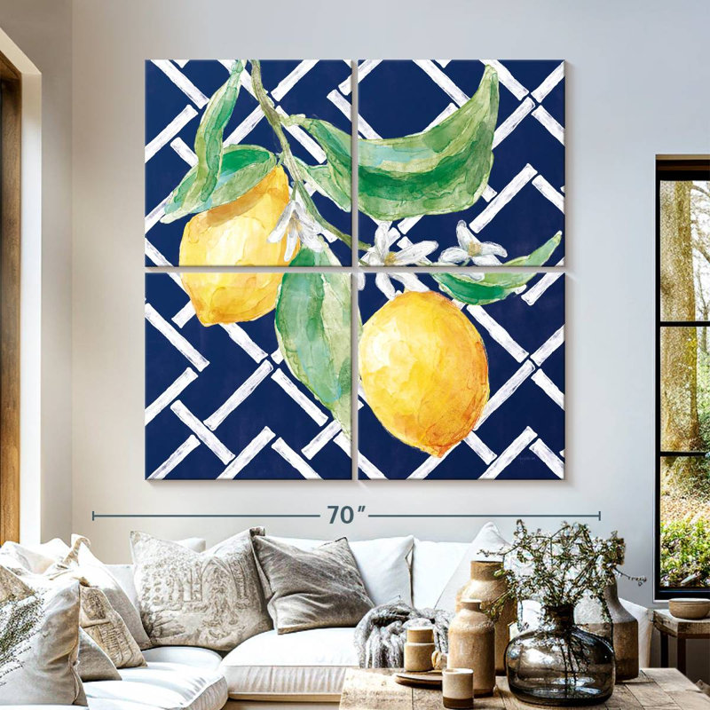 Yarlin Everyday Chinoiserie Lemons I, 57" H x 57" W