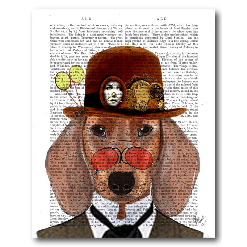 « distinguished dog », impression sur toile
