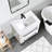 24" Modern White Free-Standing Single Bathroom Vanity