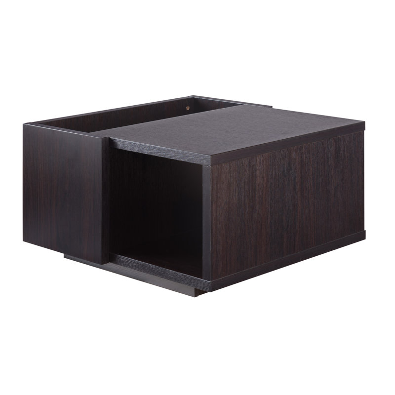 Yorba Solid Coffee Table with Storage, Cappuccino