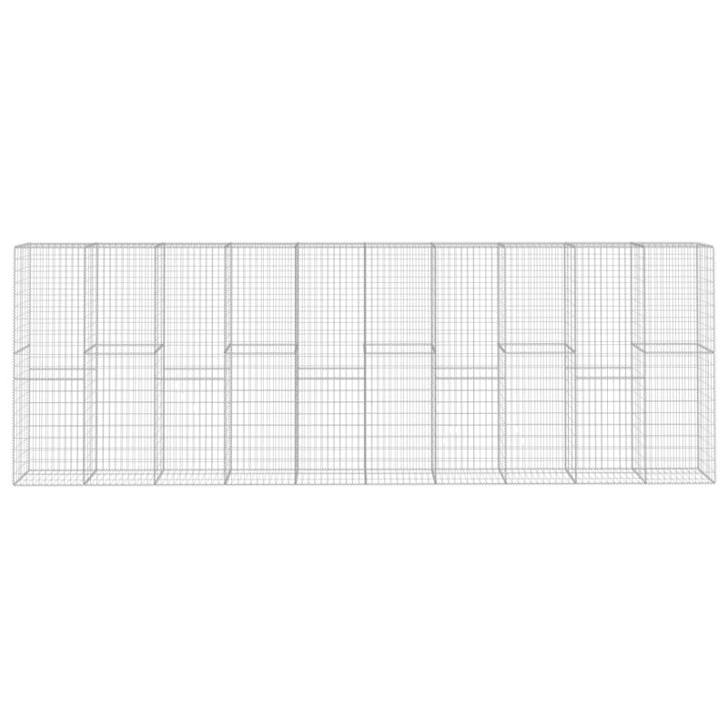 Mur Gabion avec revêtement en acier galvanisé pour l'extérieur
