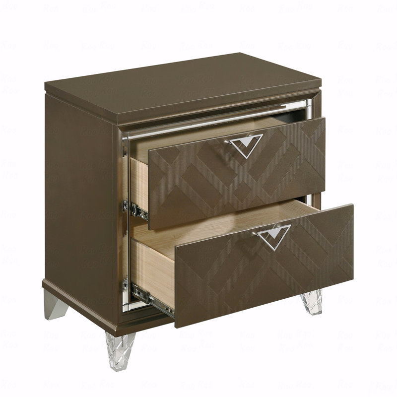 Table de chevet 2 tiroirs