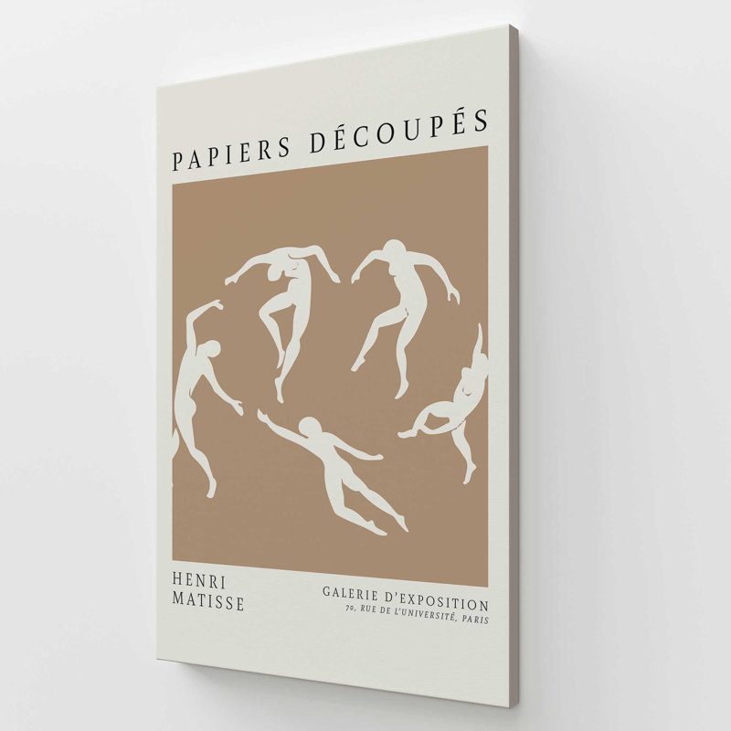 La danse en brun clair de Matisse, Toile tendue, 60" H x 40" W x 1.25" D