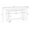 Console contemporaine très longue avec plateau en bois, parfaite pour le vestibule, le couloir et le salon