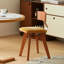 Chaise d'appoint à dossier à lattes orange (ensemble de 2)