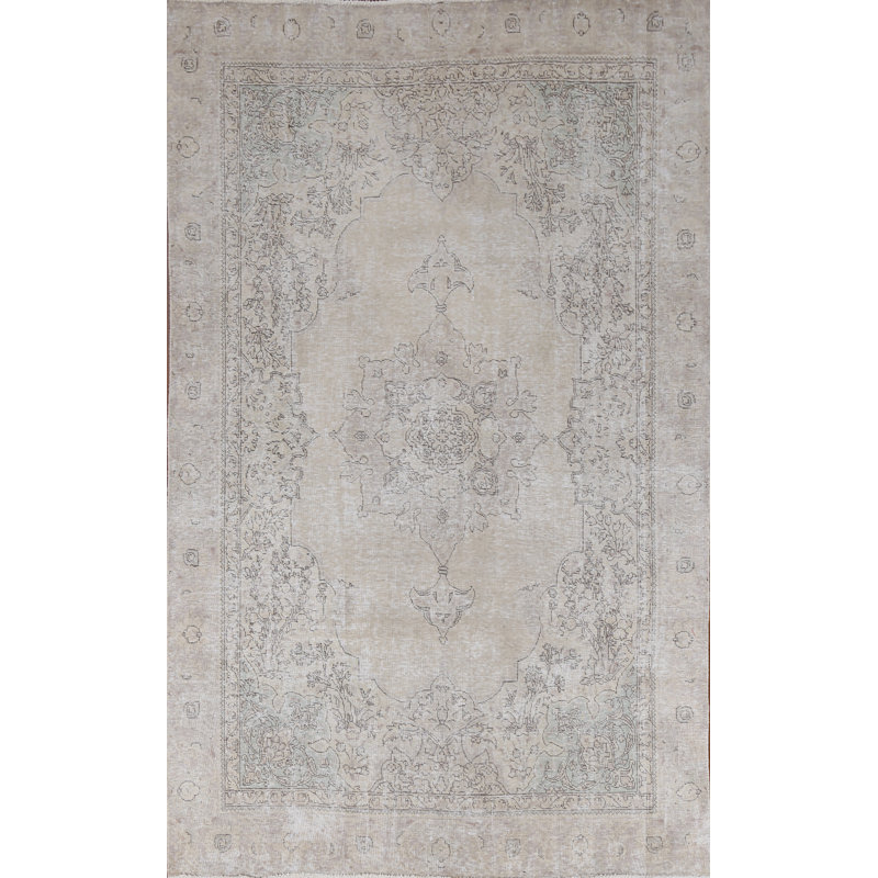 Tapis perse en laine patiné Analydia Tabriz