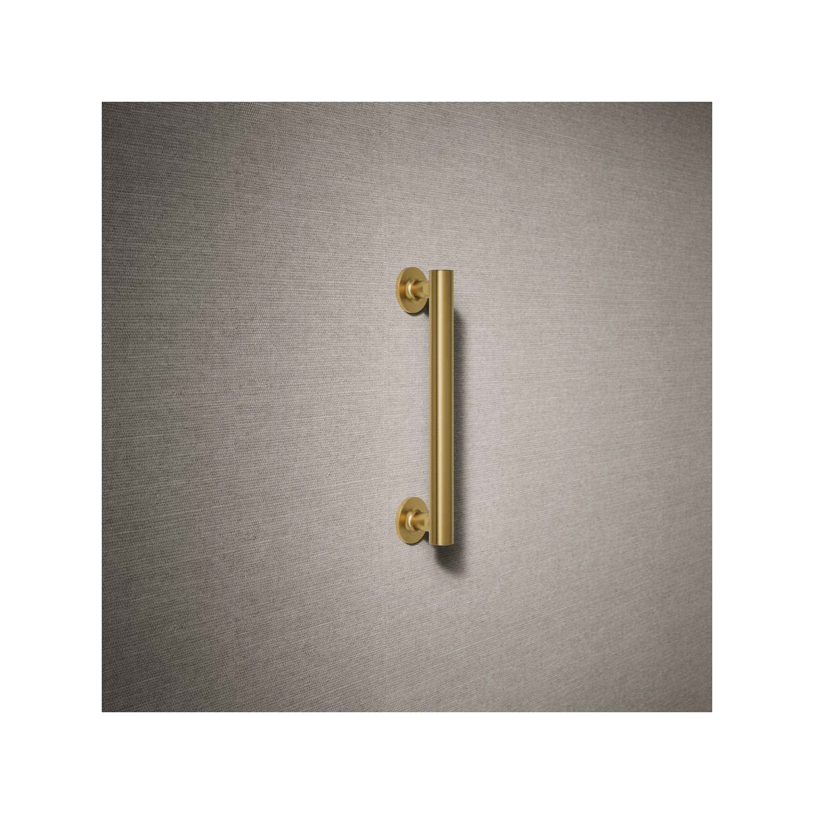 Purist Grab Bar, 12"W, Vibrant Brushed Moderne Brass