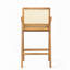 Tabouret de bar avec siège canne-740865149