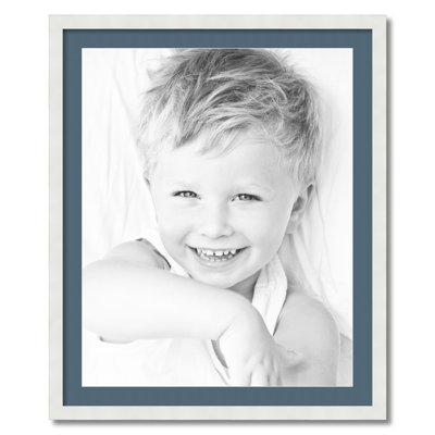 Wood Matte Picture Frame with Mat