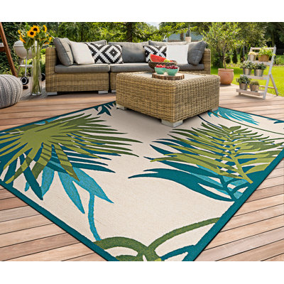 Jacelynn Performance Floral Indoor / Outdoor Rug