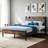 Bed Frame with Storage Headboard, Built-in 2 Outlets & 2 USB Ports, Wooden Bed Frame with Shelf, Easy Assembly for Bedroom-659501792