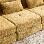 Canapé modulaire Boneless, canapé-lit pliant convertible, canapé rembourré en forme de nuage avec rembourrage en mousse douce, revêtement en chenille pour le salon, la chambre à coucher et l'espace de divertissement-1669981423
