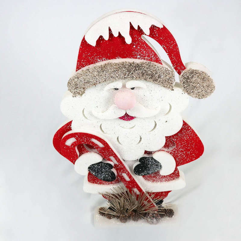 No Holiday Shaped Ornament, 74 cm x 40cm x 12cm, White