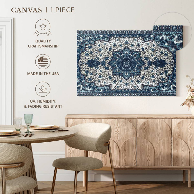 Kerner Persian Carpet, 8" H x 12" W
