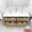 Freidin 70.8'' Double Bathroom Vanity with Acrylic Top-1347785868