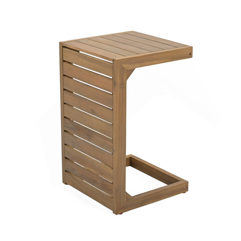 Table de bout en C brun