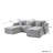 Kyna Upholstered 5-piece Linen Slipcovered Sectional(3 Seat)-1240208911