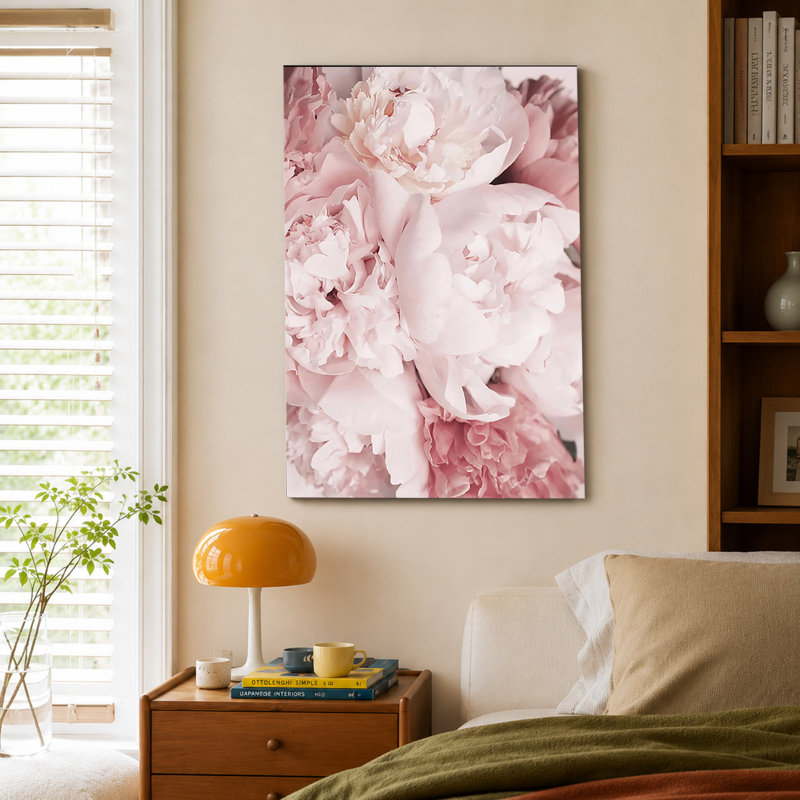 Affiche de fleurs pivoines roses, 24 po x 36 po