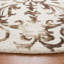 Tapis en laine / coton touffeté à la main Berman ivoire / chocolat-161882032