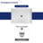 DeerValley 48" x 34" Rectangle Shower Base White Acrylic with Single Threshold Shower Pan, Non-slip Design-122807759-94804427