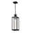 Luca - Hanging Pendant - Sand Black Finish - Clear Beveled Glass
