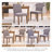 Fabric Upholstered Dining Chairs High Back Parsons Kitchen Chairs With Adjustable Pads And Solid Wood Feet-1462883429