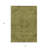 3' X 5' Olive Green And Brown Floral Washable Indoor Outdoor Area Rug
