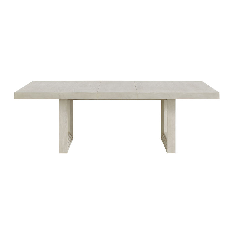 Table de salle à manger rectangulaire avec feuille 18 "en blanc antique Latitude Run® Randell