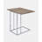 Benkley Contemporary Rectangular 24"H End Table in Weathered Oak and Chrome