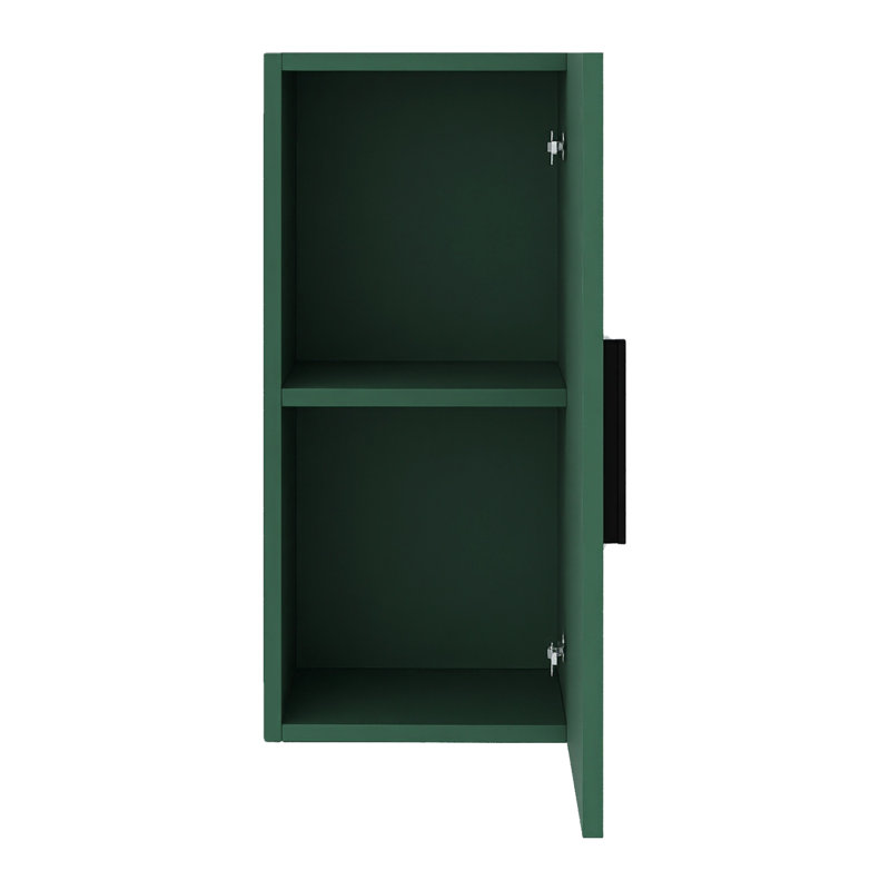 Armoire murale de meuble-lavabo mural l 14 po x P 12 po x H 59 po, Vert